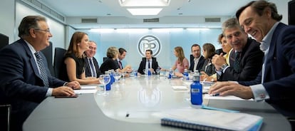 Pablo Casado preside el lunes el comité de dirección del PP.