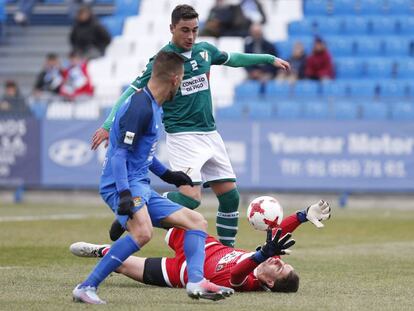 Partido entre el Fuenlabrada y el Coruxo de Segunda Divisi&oacute;n B.