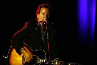 Bruce Springsteen, durante su actuación en Badalona el pasado día 1.