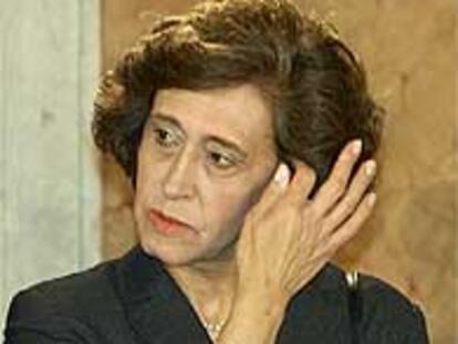 Manuela Ferreira Leite, ministra portuguesa de Finanzas.