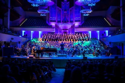 Un momento del concierto en el Auditorio Nacional.