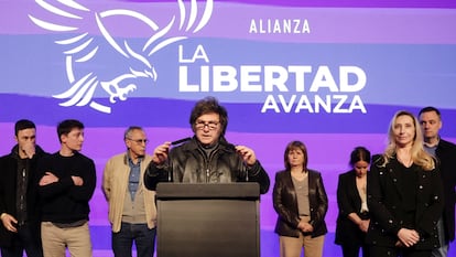 Javier Milei en Buenos Aires, el 7 de septiembre.