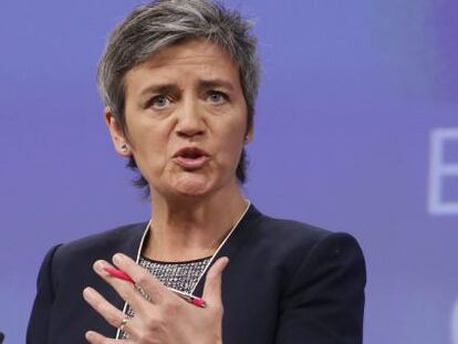 La comisaria europea de Competencia, Margrethe Vestager.