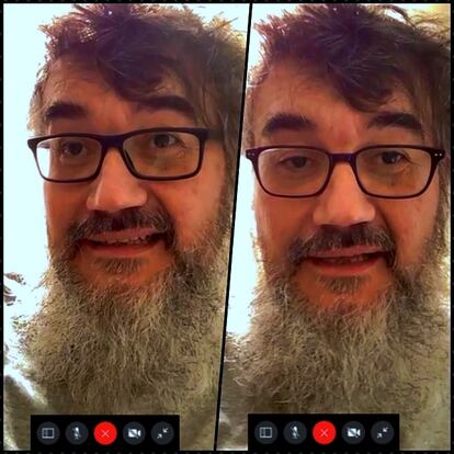 Santiago García, Premio Nacional de Cómic, a través de FaceTime.