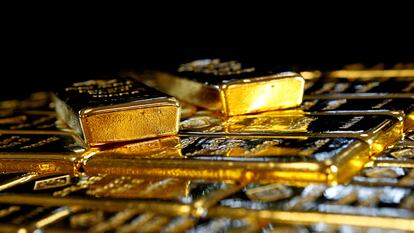 Lingotes de oro.