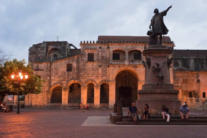 La catedral de Santo Domingo, en el parque Colón de la capital de la República Dominicana.