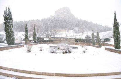 Primera nevada del a?o en Morella