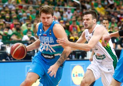 Doncic se escapa del marcaje de Dimsa