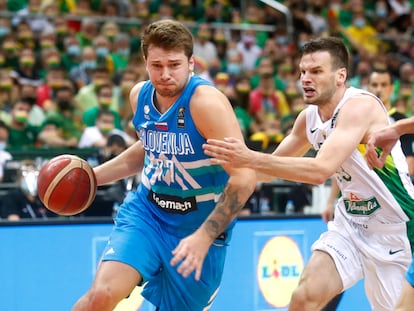 Doncic se escapa del marcaje de Dimsa