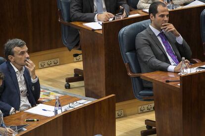 Ignacio Aguado en el debate del estado de la región.