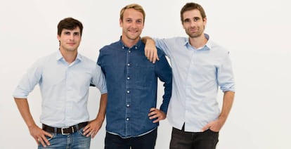 Quentin Le Brouster, Thibaud Hug de Larauze y Vianney Vaute, fundadores de Back Market.