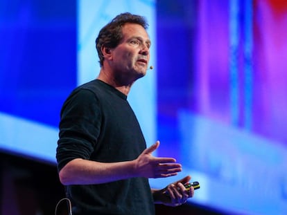 Dan Schulman, presidente y consejero ejecutivo de PayPal en el Mobile World Congress de Barcelona, en febrero de 2019.