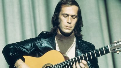 Paco de Lucía, en una actuación en Reino Unido en 1970.