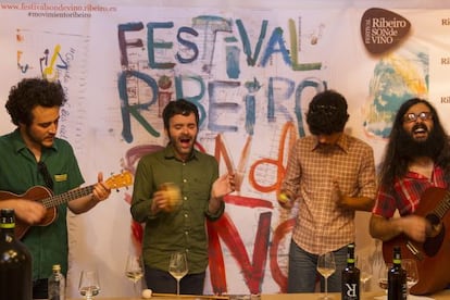 Los organizadores, durante la presentaci&oacute;n del festival.