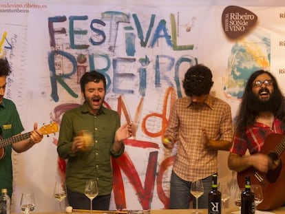 Los organizadores, durante la presentaci&oacute;n del festival.