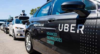 Modelo de coche sin conductor de Uber