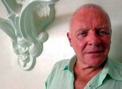 Anthony Hopkins en Locarno, donde presenta <i>Slipstream</i>.