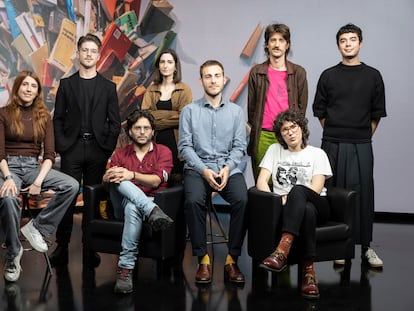 D'esquerra a dreta, Laia Pujol, Pol Vouillamoz, Eloi Creus , Chantal Poch, Guillem Pérez, Oriol Saluleda, Maria Isern, Jun Komura