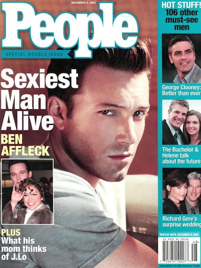 Em 2002 Ben Affleck era namorado de Jennifer Lopez e, além disso, o homem mais sexy do ano.