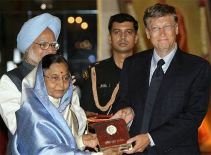 Bill Gates recibe el premio Indira Gandhi Peace Prize