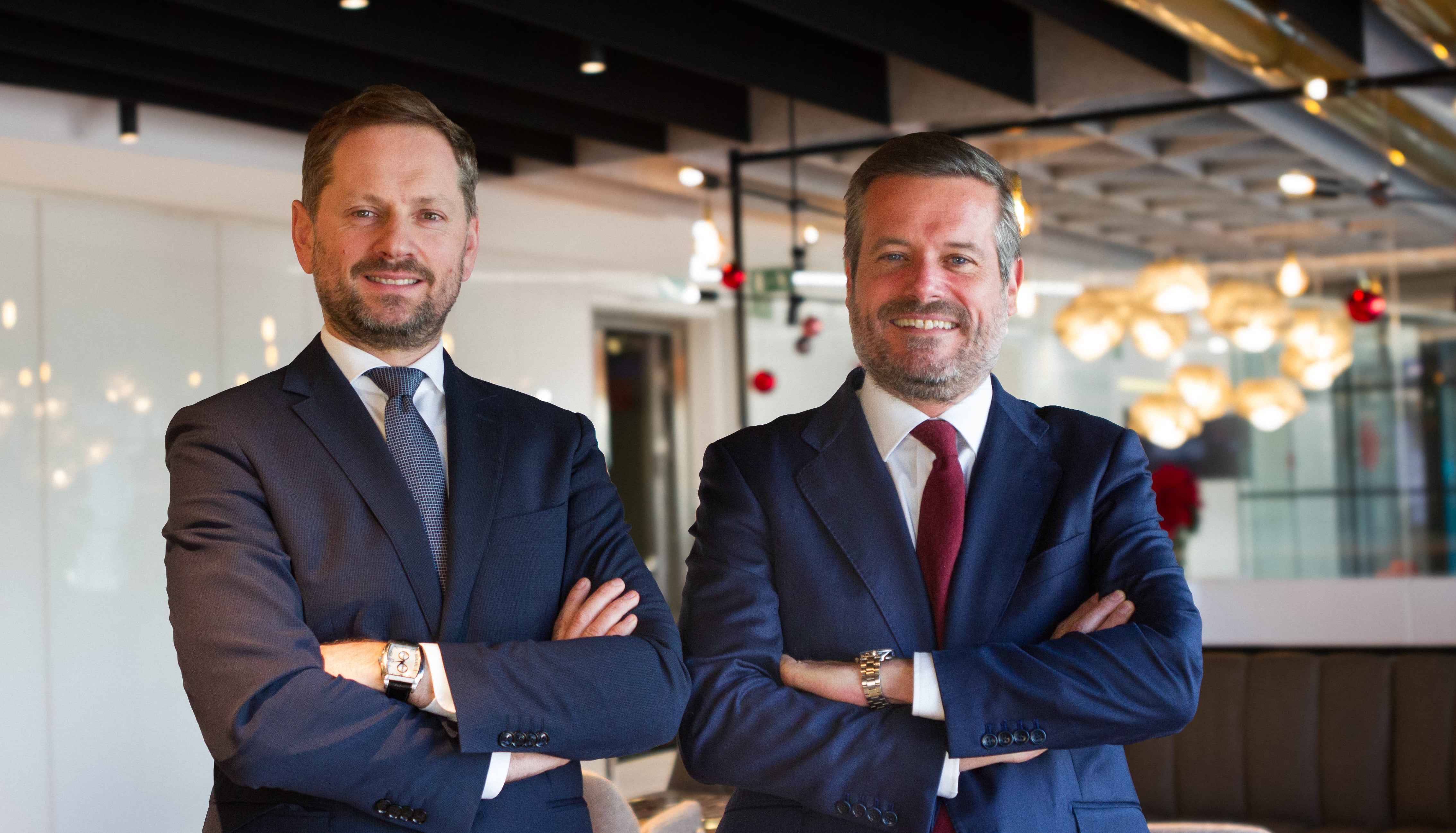 Sergio Fernandes, nuevo director de mercado de capitales de JLL en España y Portugal (izquierda), y Juan Manuel Pardo, nuevo director de mercado de capitales para España.