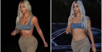 A la izquierda, Kim Kardashian, a la derecha, Paris Hilton.