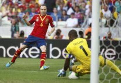 Partido entre Nigeria y Espa&ntilde;a.