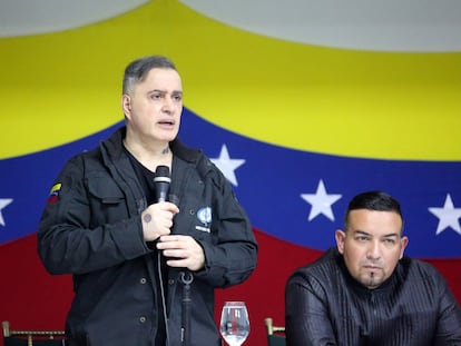 Tarek William Saab durante un encuentro de defensores ambientales en Venezuela, en 2022.