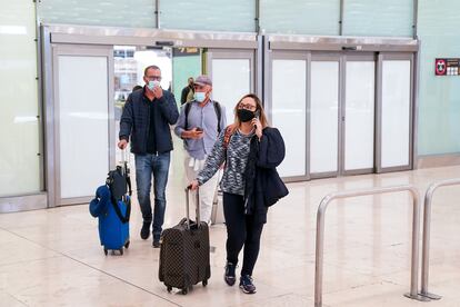 Aeropuerto de Madrid España en épocas de coronavirus