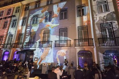 Inauguración del hotel Pestana CR7 en Lisboa en 2016