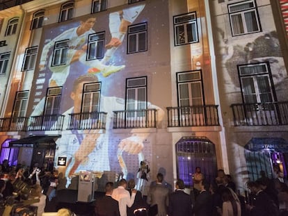 Inauguración del hotel Pestana CR7 en Lisboa en 2016