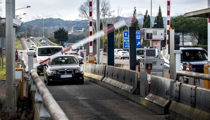 Sortida de l'autopista AP-7 de Girona Sud