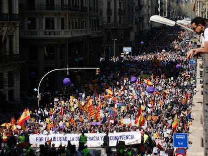 La manifestaci&oacute; de Societat Civil Catalana.