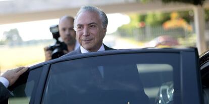 Michel Temer, vice-presidente e l&iacute;der do PMDB, principal aliado do Governo.