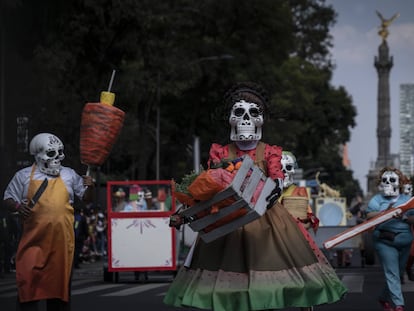 El desfile de día de muertos en Ciudad México, en imágenes