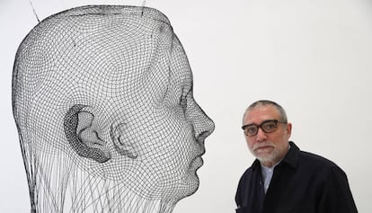 L'artista Jaume Plensa, a la nova exposició 'La llarga nit'.