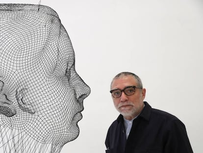L'artista Jaume Plensa, a la nova exposició 'La llarga nit'.