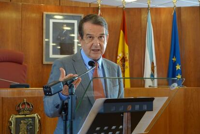 Rueda de prensa de Abel Caballero como alcalde de Vigo.
