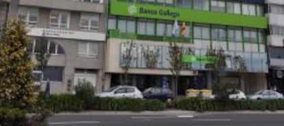 Fachada de Banco Gallego en Galicia