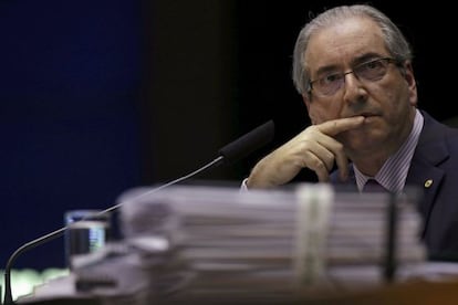 O presidente da Câmara, Eduardo Cunha.