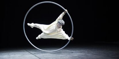 Aimé Morales, durante su actuación en el Festival Mundial del Circo del Mañana, en 2014.