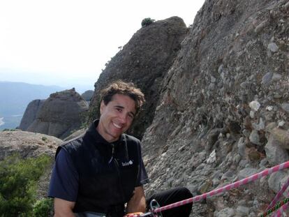 Lluís Baciero en Montserrat.