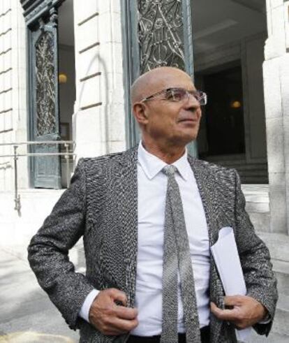 Gómez Benítez ayer, a la entrada del Poder Judicial.
