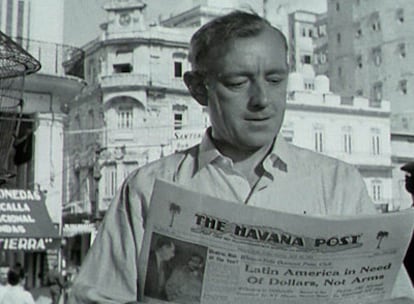 Alec Guinness en <i>Nuestro hombre en La Habana, </i>filme citado en <i>Garbo, el espía.</i>