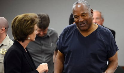 O. J Simpson, en la corte de las Las Vegas.