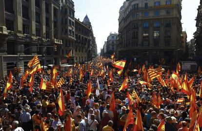 Vista de los participantes en la manifestación.