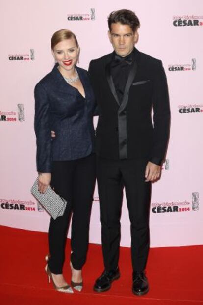 Scarlett Johansson y Romain Dauriac.
