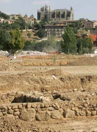 Restos arqueológicos en la Vega Baja de Toledo.