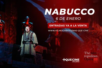 Cartel de 'Nabucco' en Cine Yelmo