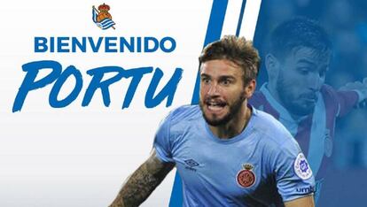 Portu, nuevo jugador de la Real.